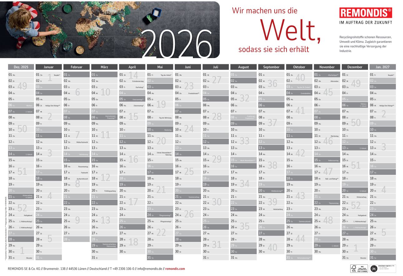 Jahreswandplaner (10 Stk.)